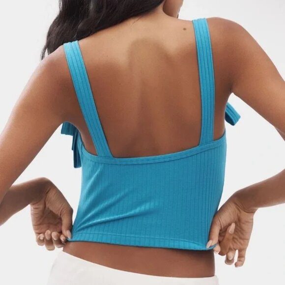 Anthropologie Ribbed Bow Knit Tank Top - Picture 3 of 4